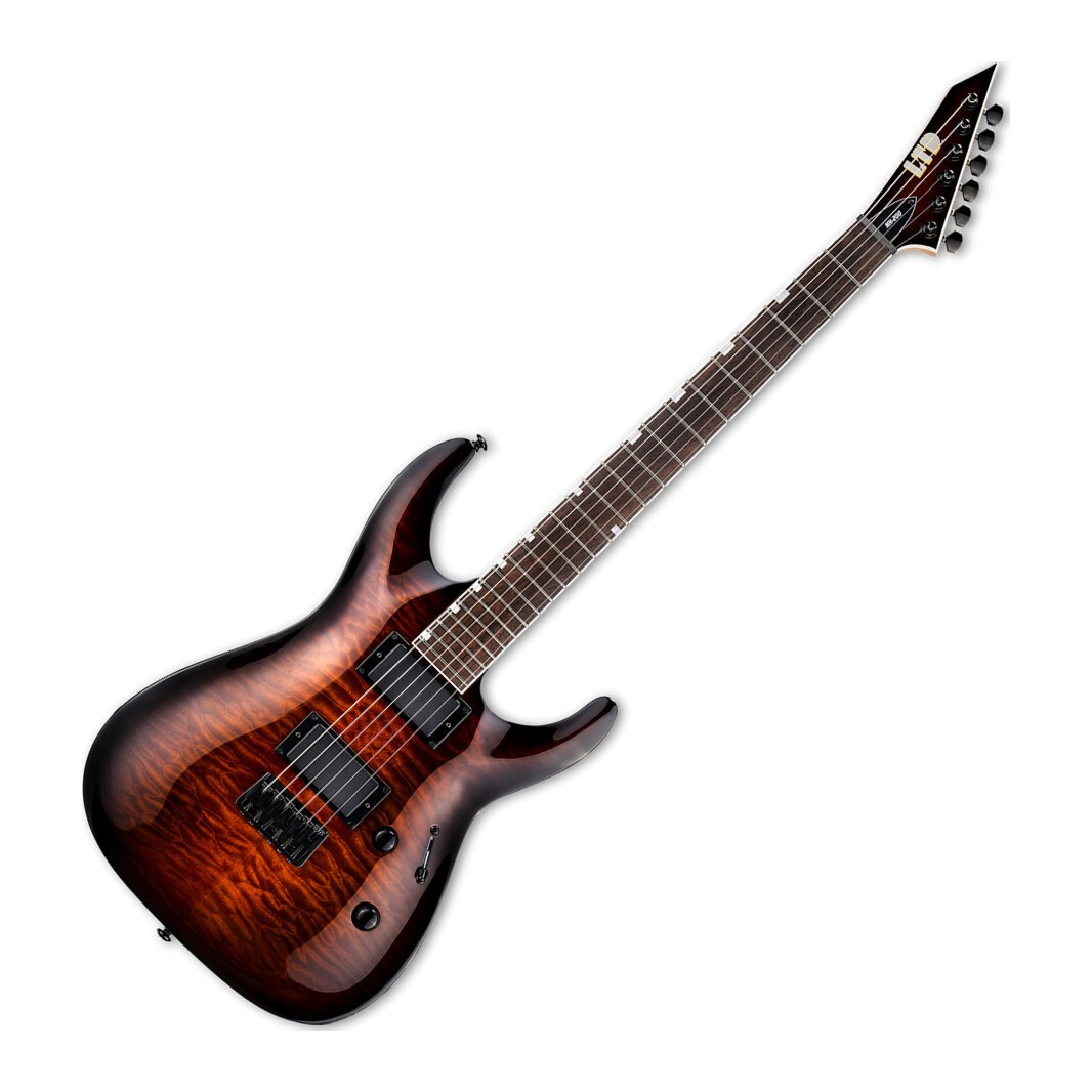 ESP LTD MH-200HT/QM DARK BROWN SUNBURST guitar B-Stock
