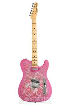 Fender Custom Shop Vintage Custom ’68 Paisley Telecaster Electric Guitar – Pink