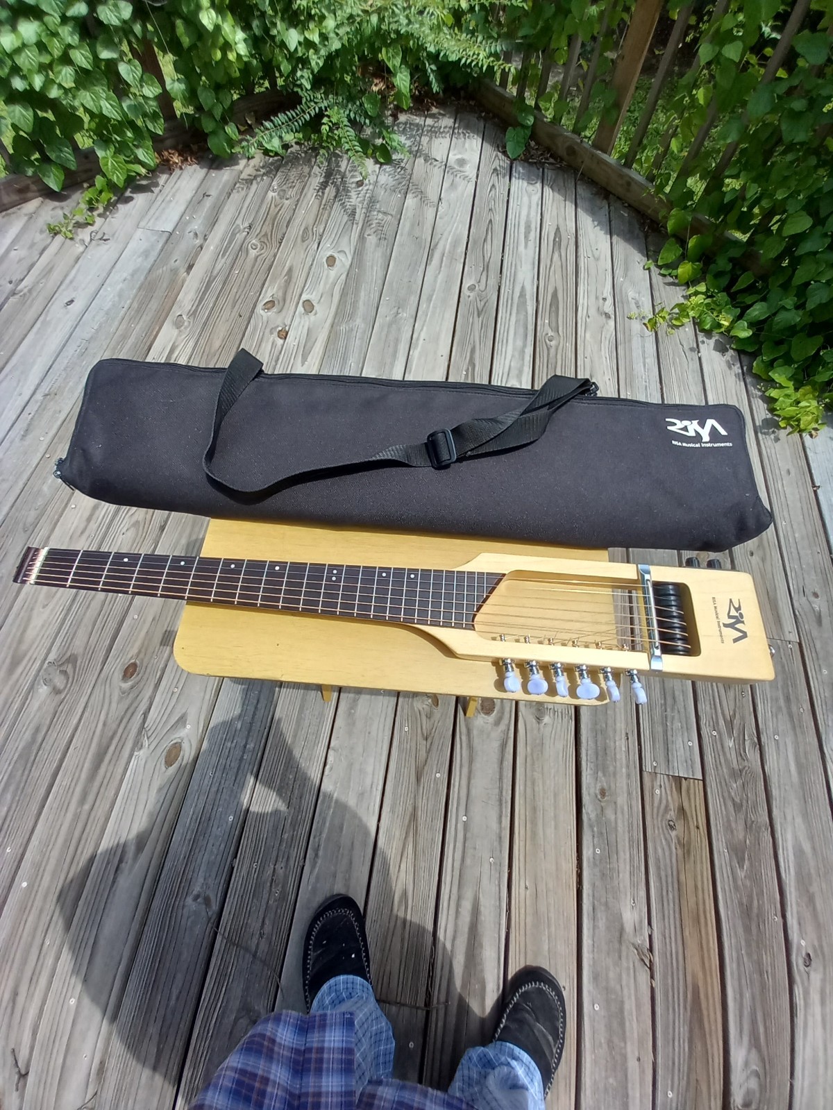 RISA The Stick Travel Electric Guitar With Original Gig Bag UNIQUE