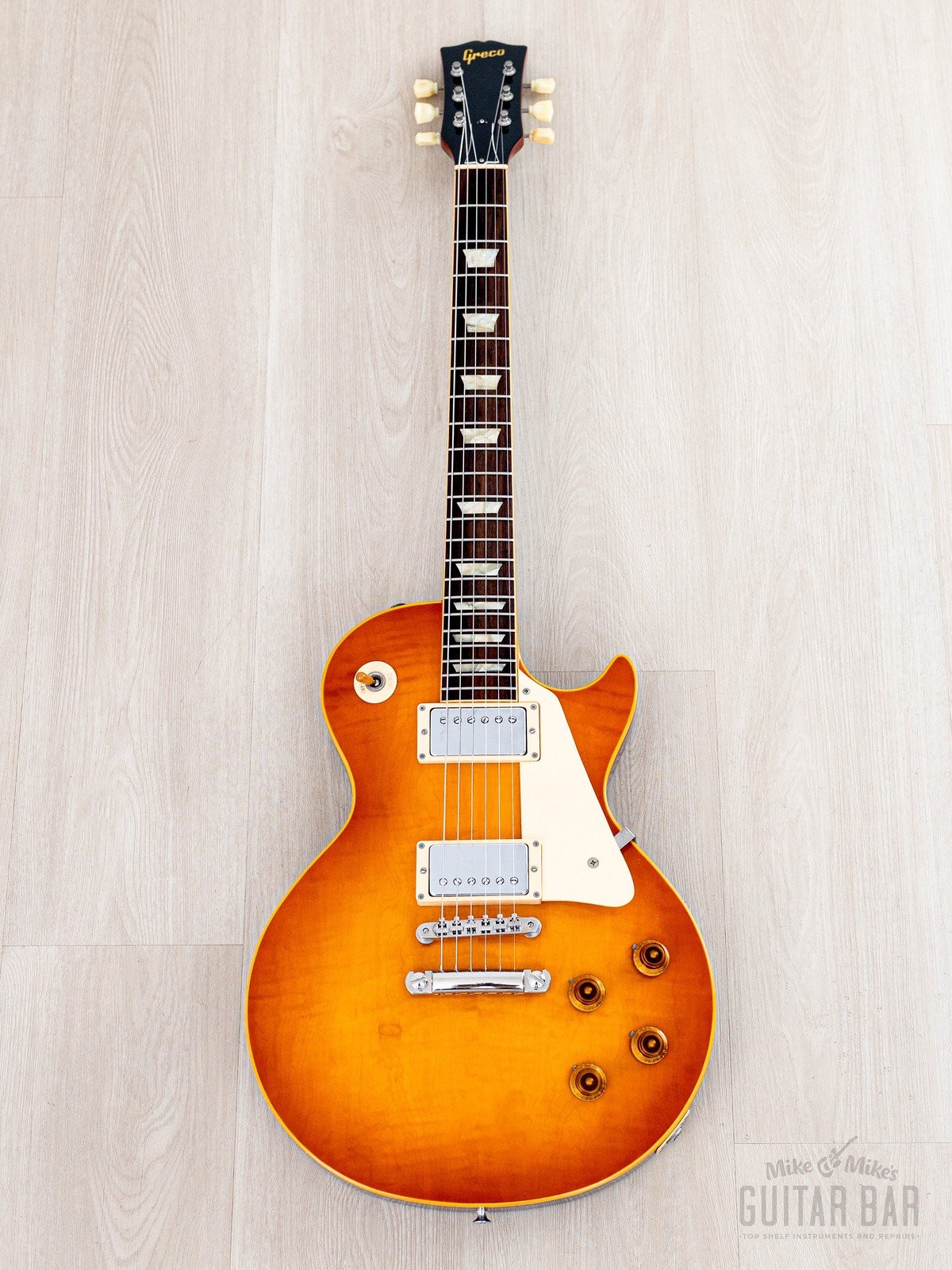 1982 Greco Mint Collection EG58-120 ’58 Spec Burst, EGF-1200 Super Real, Japan