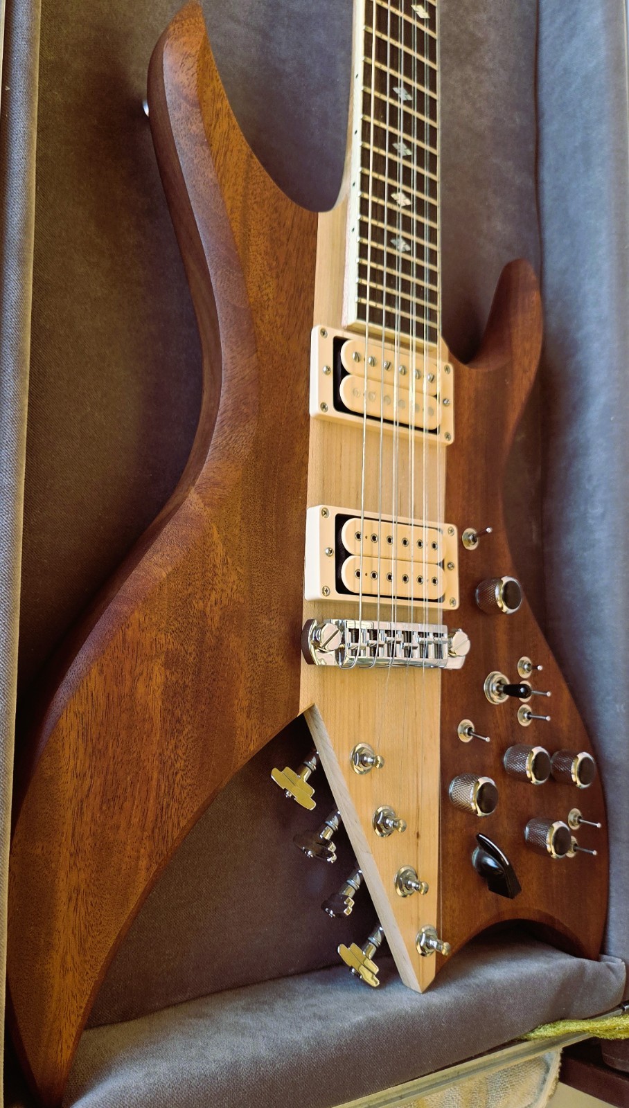 2021 Neal Moser Custom Bich 10 Solid Mahogany, Rubbed Oil Finish, Ebony MOP wHSC