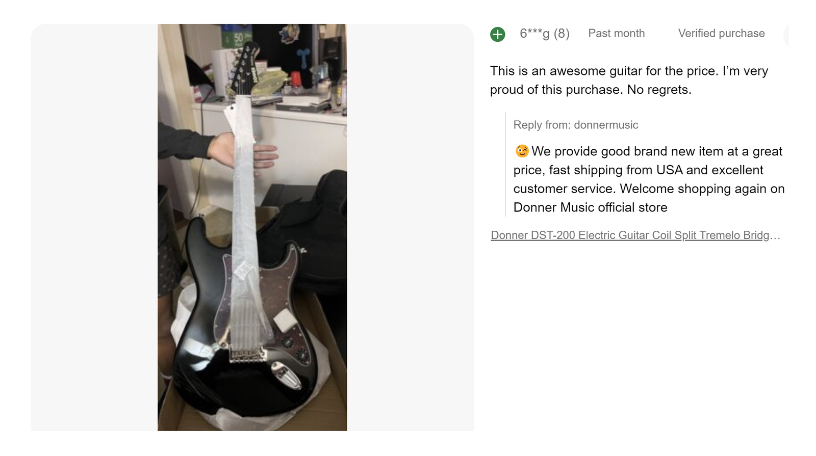 🎸 Donner DST-200 Electric Guitar With Gig Bag HSS Pickups Coil Spilt Solid Body