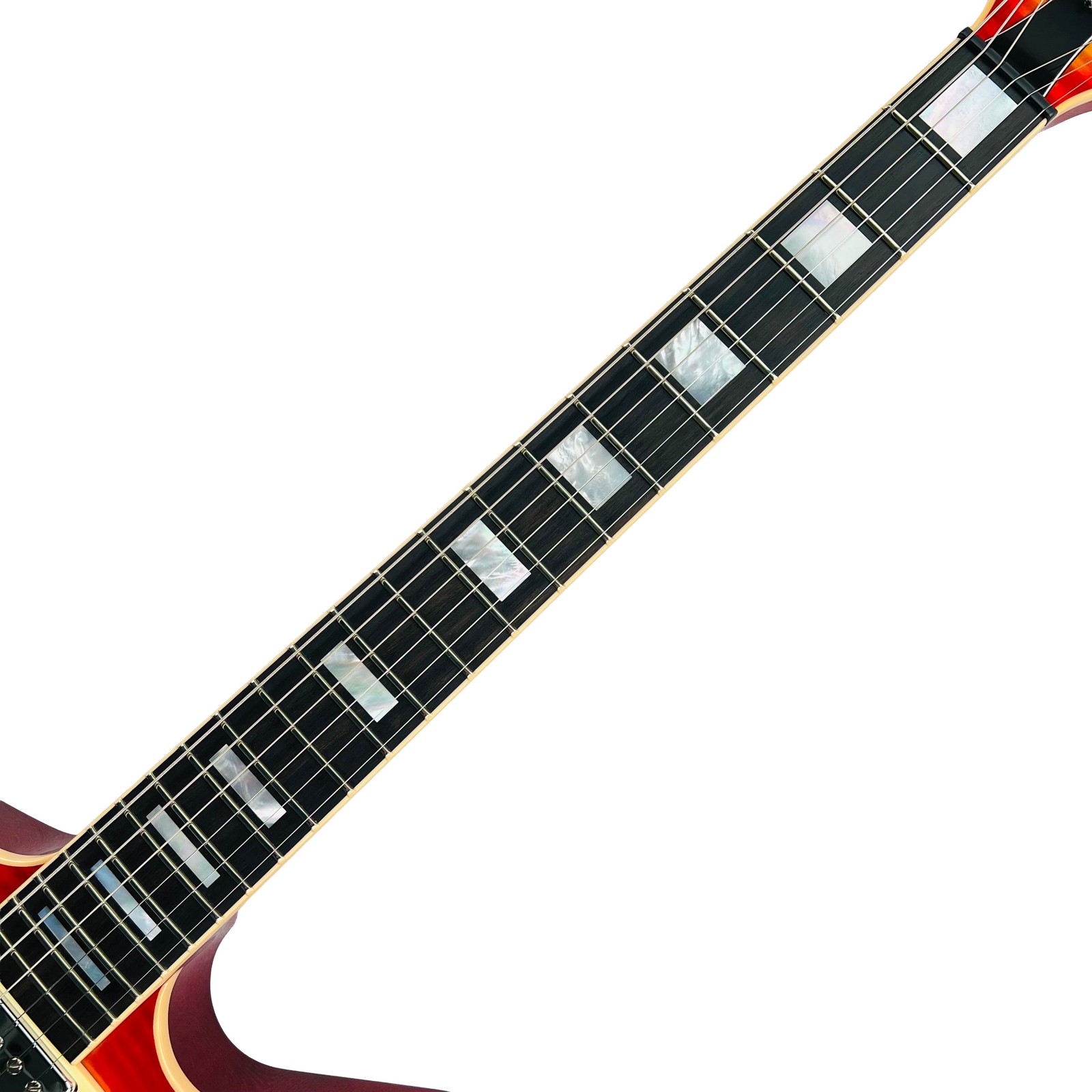 Dean USA Custom Shop Cadillac Flame Top – Trans Cherry Sunburst