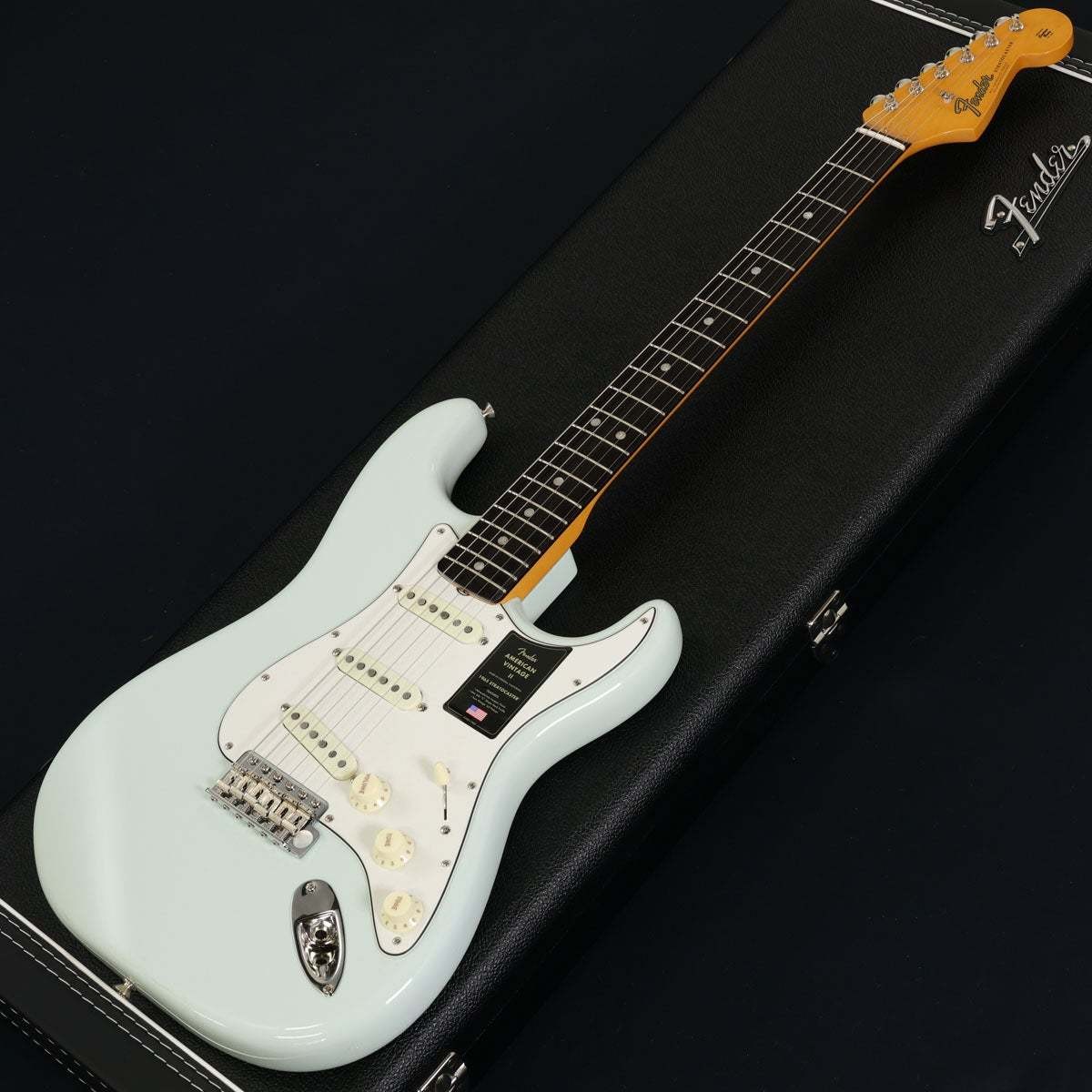 Fender American Vintage II 1965 Stratocaster Round-Lam Rosewood Sonic Blue (with