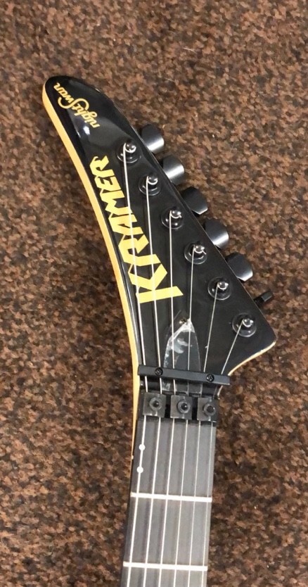 Kramer NightSwan Electric Guitar – Black With Blue Polka Dots