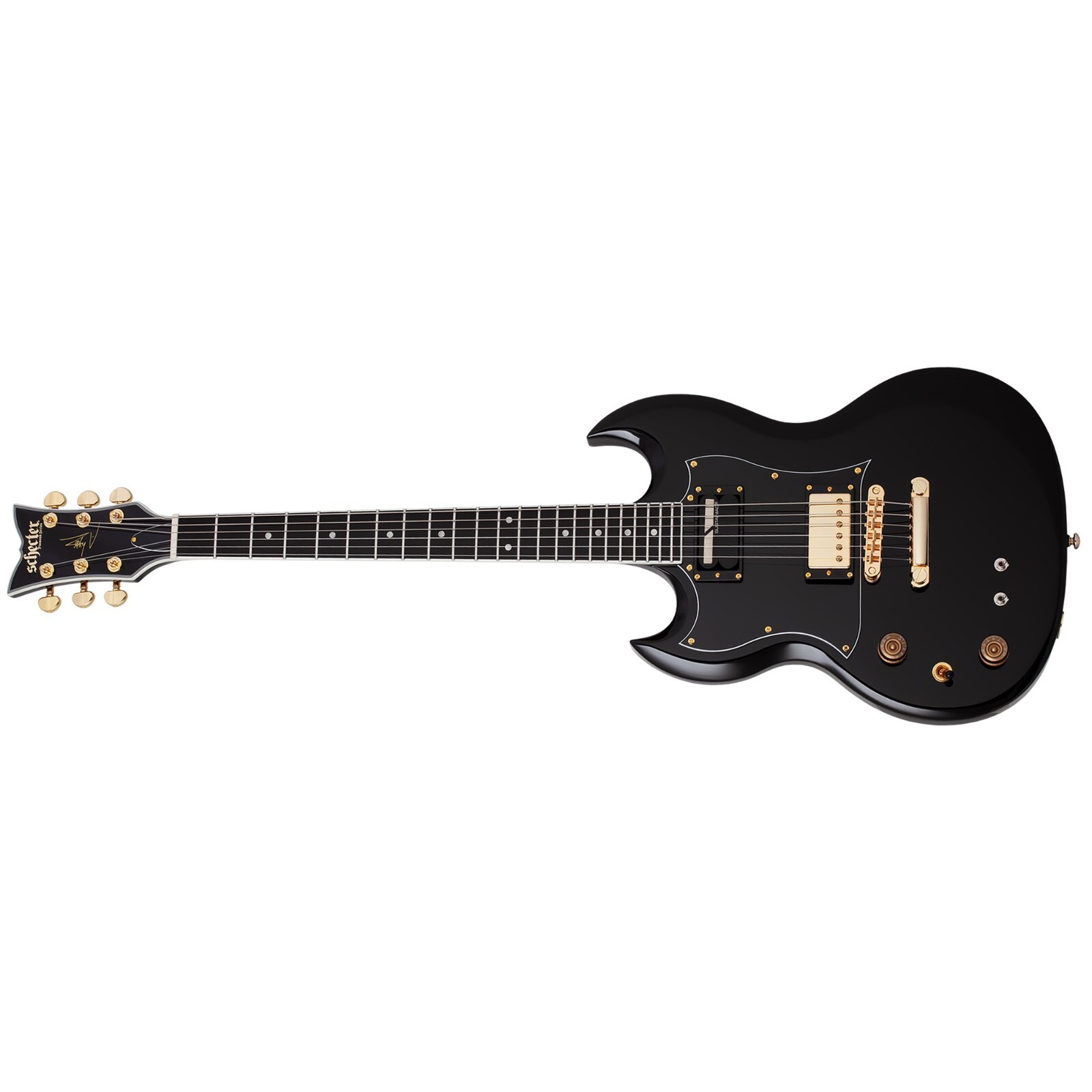 Schecter ZV-H6LLYW66D-S LH Zacky Vengeance Left-Handed Guitar Gloss Black NEW