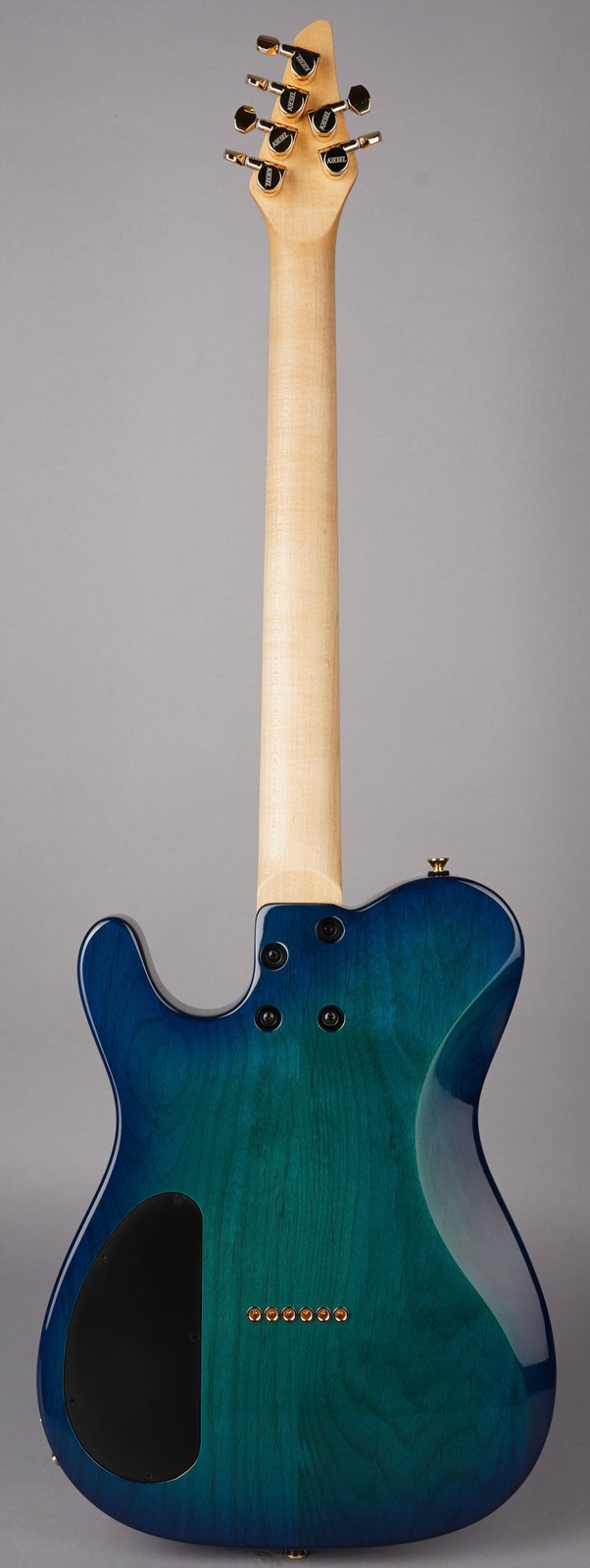 Kiesel Solo HSS – Alder/Maple/Birdseye – Aqua Burst