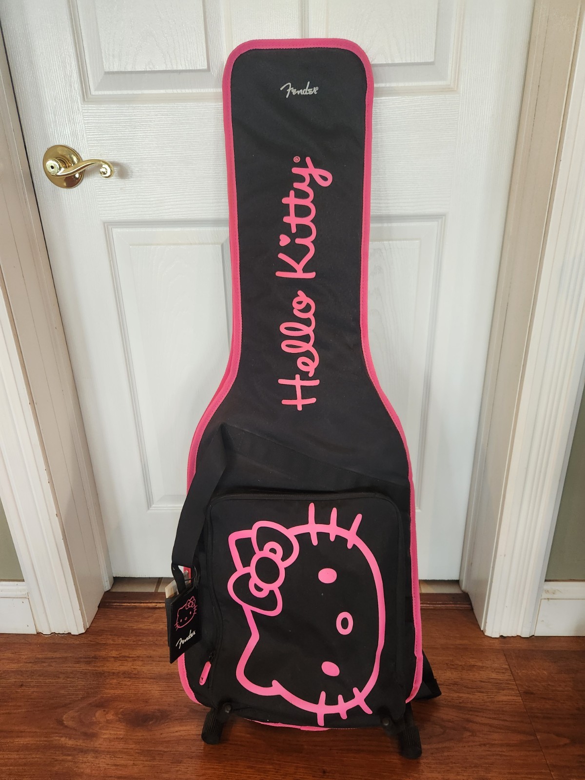 2006 Fender Squier Mini Hello Kitty Electric Guitar with strap and case
