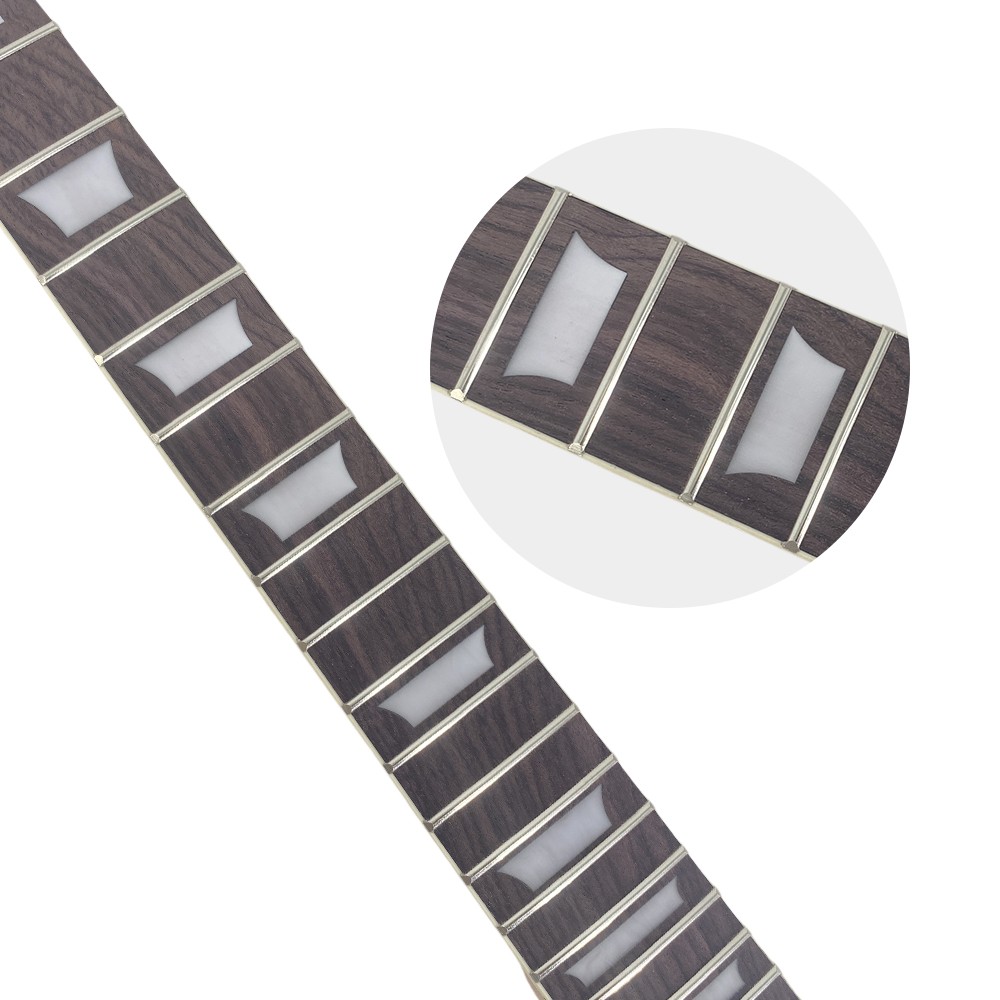 DIY Electric Guitar Kit Mahogany Body 22Fret 24.75Inch Rosewood Fretboard