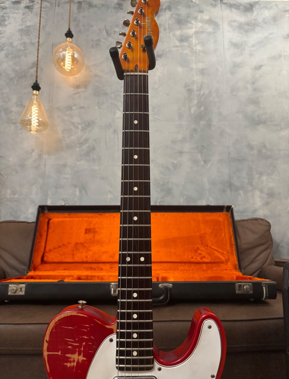 Fender Telecaster 1963 Rare Limited Run Trans Red Model Feather light at 7.4LB
