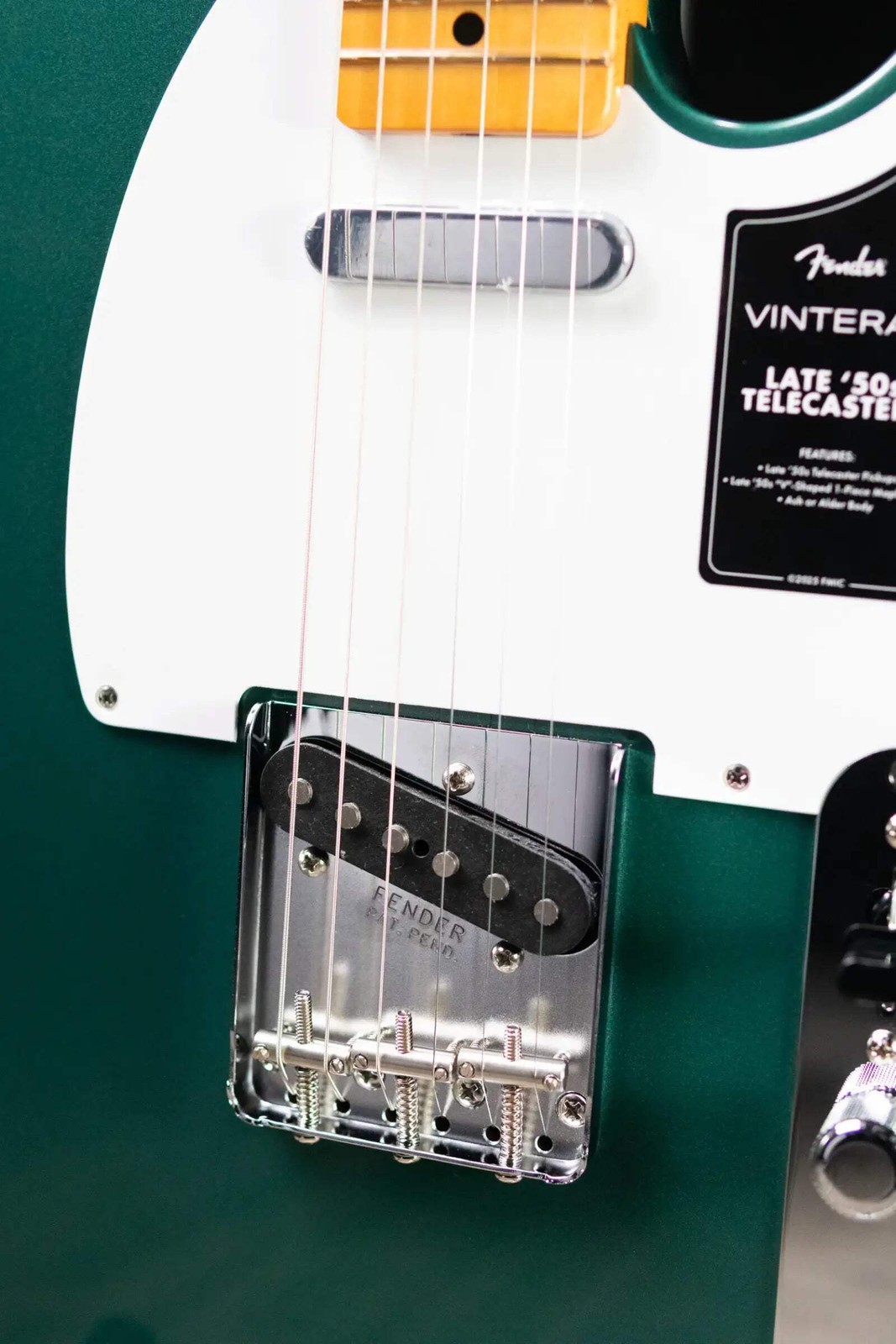 Fender Vintera III Late ’50s Telecaster Electric Guitar – Sherwood Green