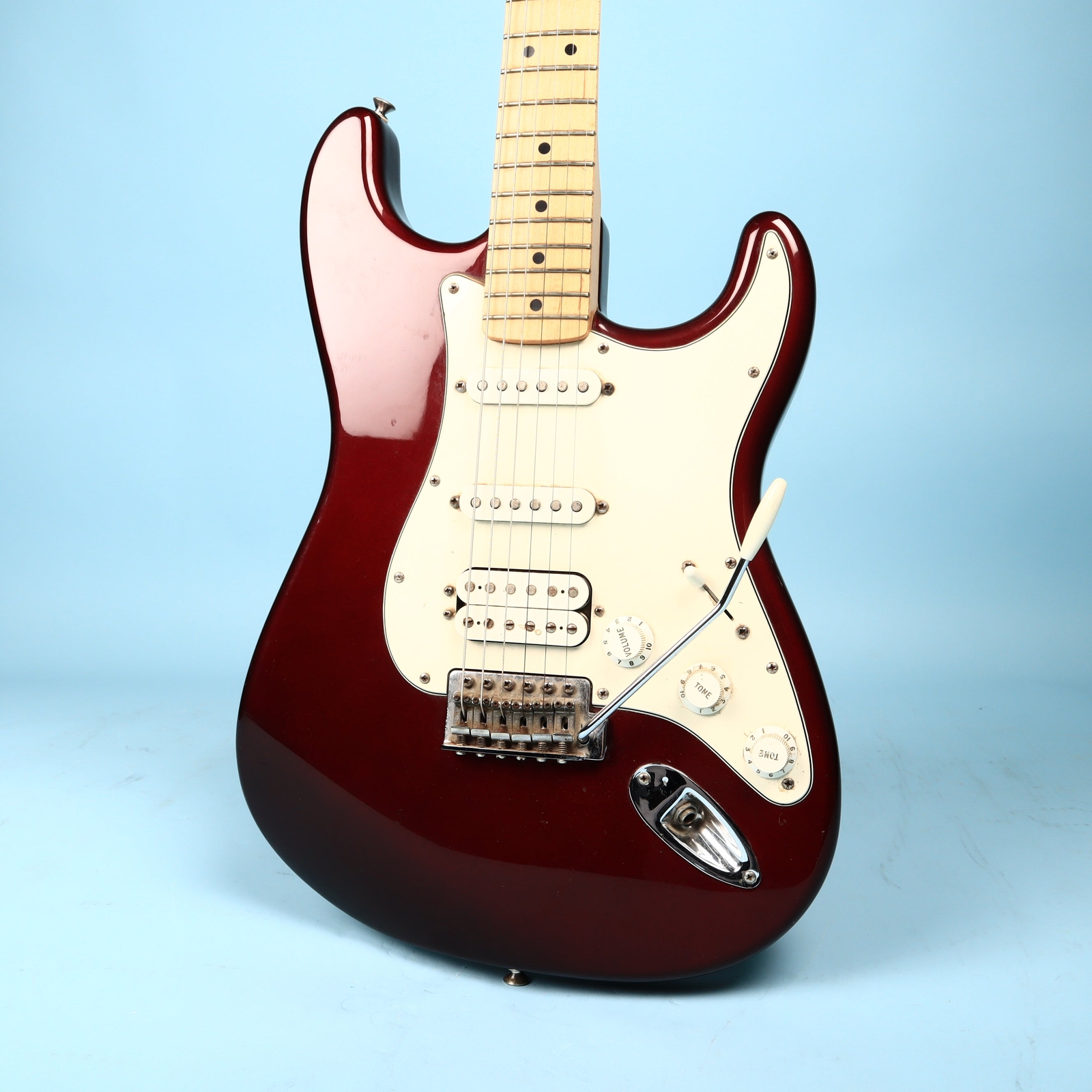 2003 Fender Stratocaster Maple MIM Mexico Fat Red Wine