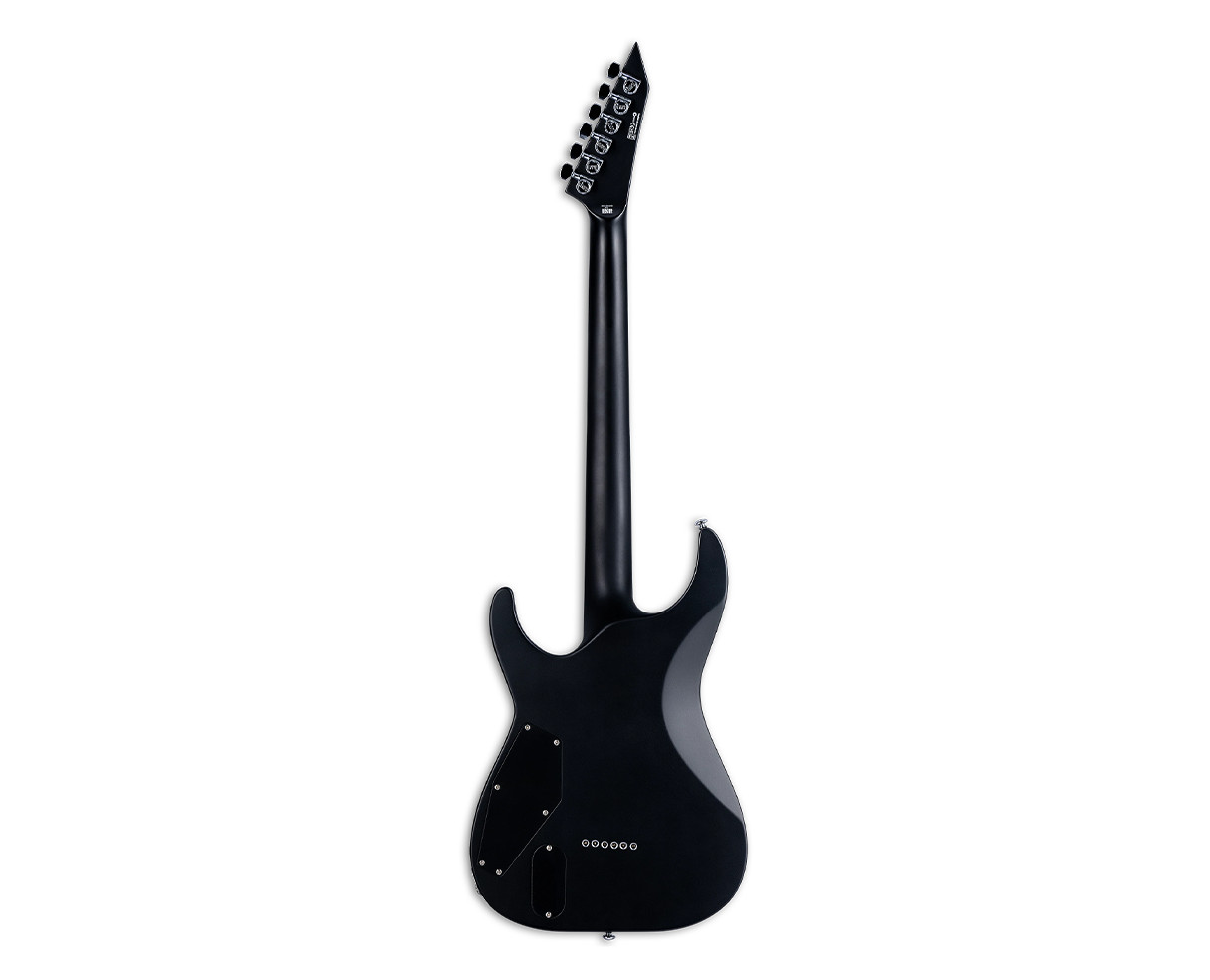 ESP LTD MH-1000NT BB Electric Guitar – Black Satin w/Silver Bold Binding