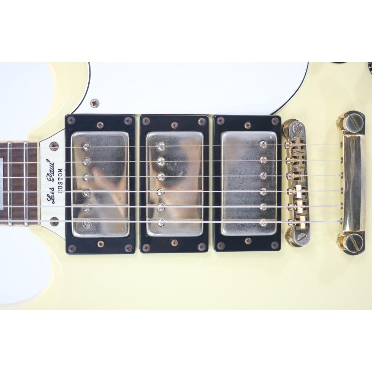 Electric Guitar Epiphone G-400 Custom 2003 Antique White 3 Pickup Korea Made
