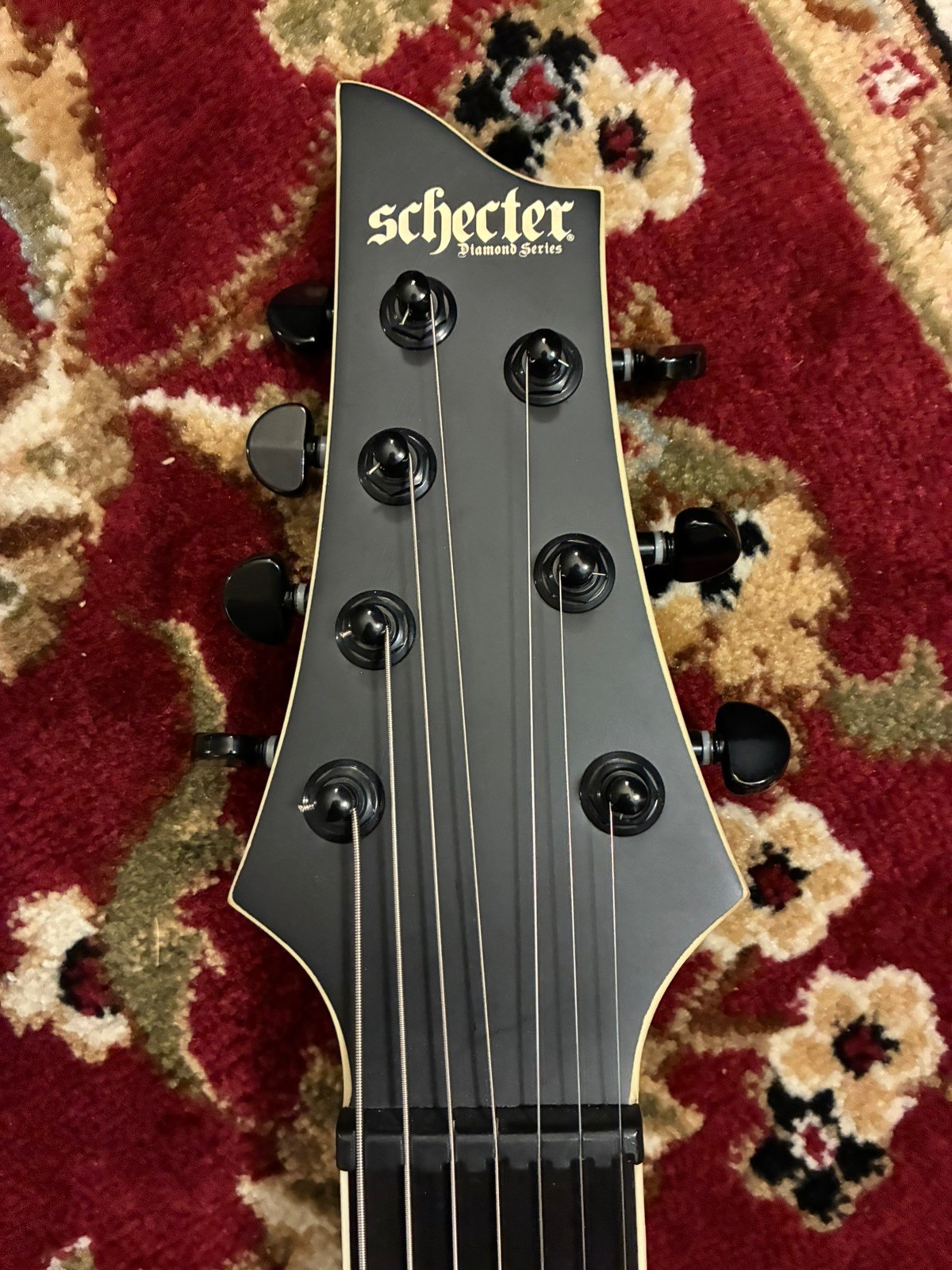schecter c-1 elite diamond series evil twin 7 string