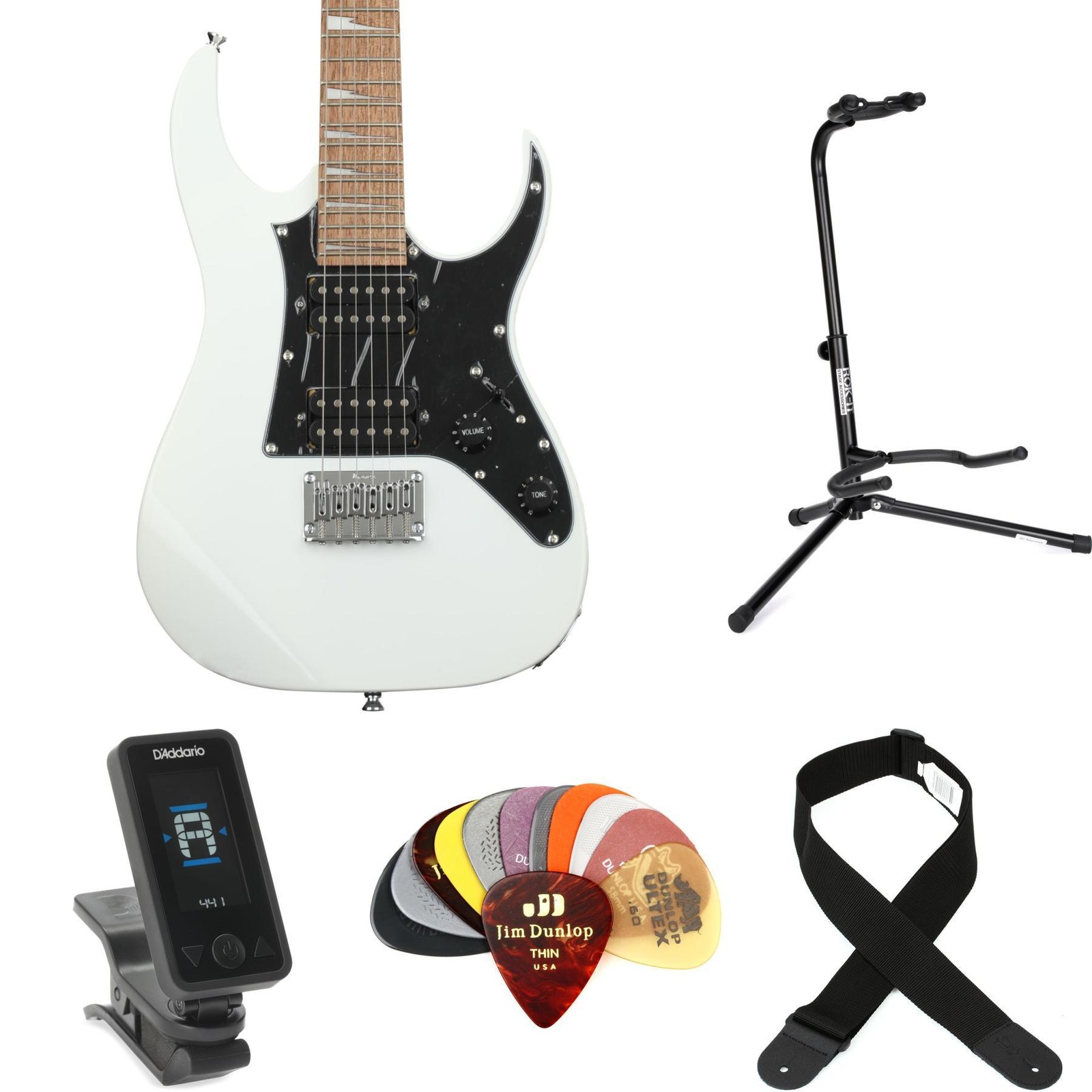 Ibanez miKro GRGM21 Electric Guitar Essentials Bundle – White