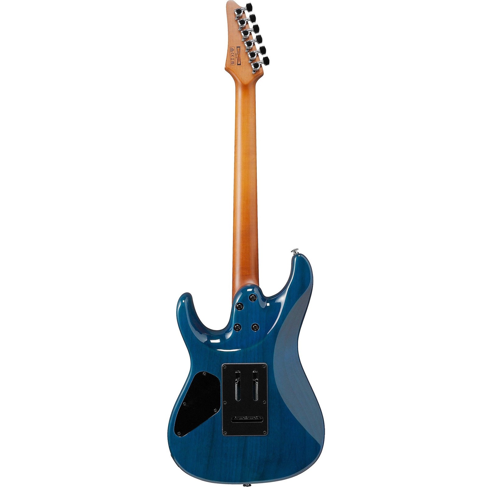 Ibanez AZ24S1F Standard Electric Guitar, Jatoba FB, Transparent Turquoise Burst
