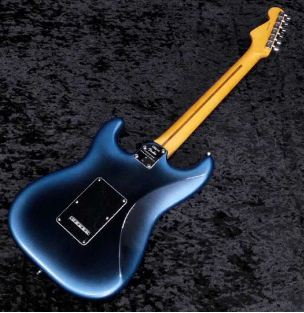 Fender Stratocaster Electric Guitar Metallic Blue Black Pickguard Used