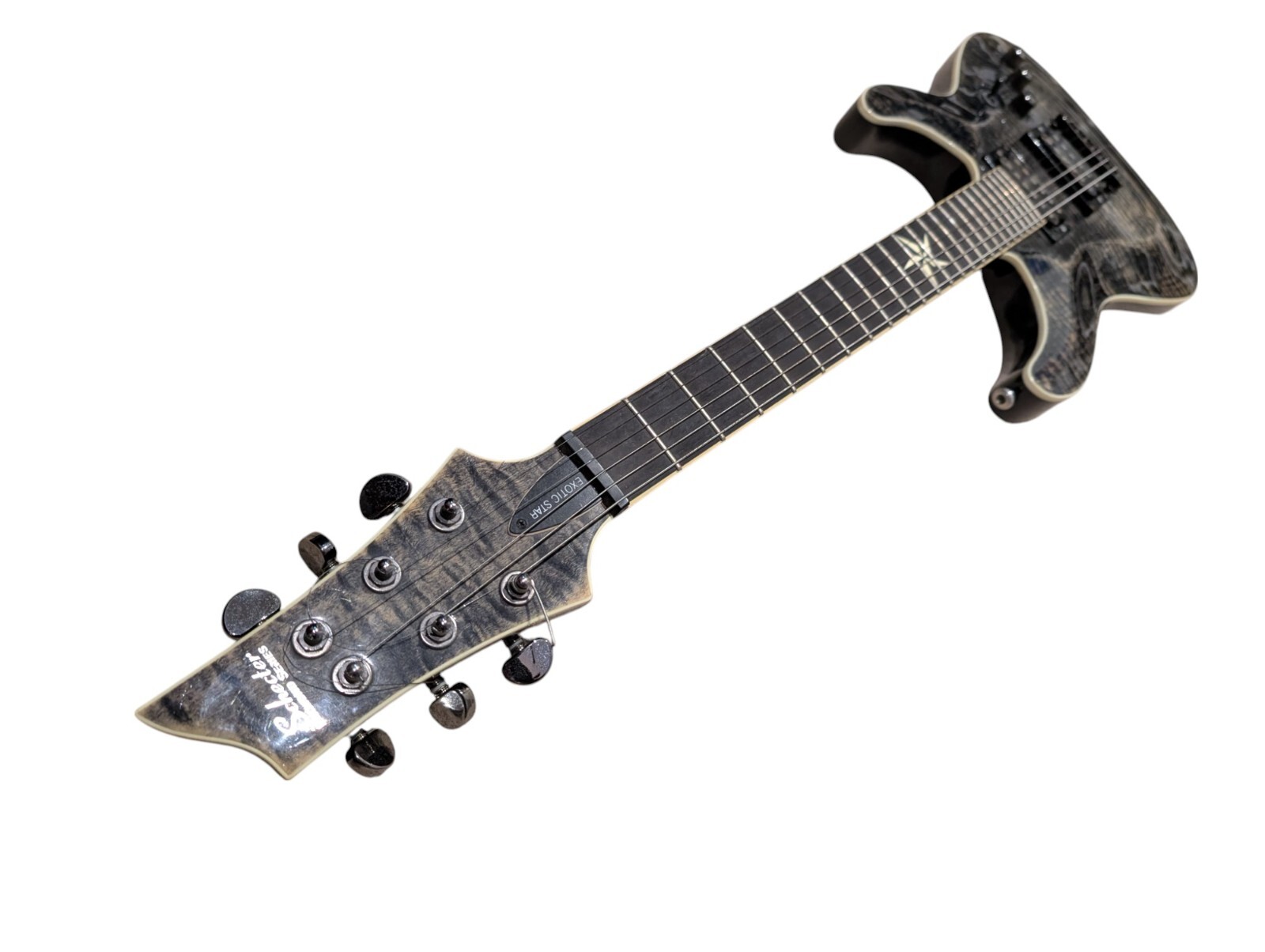 Schecter C-1 Exotic Star Electric Guitar 2007-2009 Snow Leopard – RARE AS!