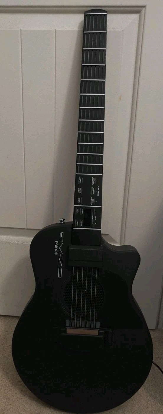 Yamaha EZ-AG Digital MIDI Guitar Lighted Frets Self-Teaching – Tested & Working