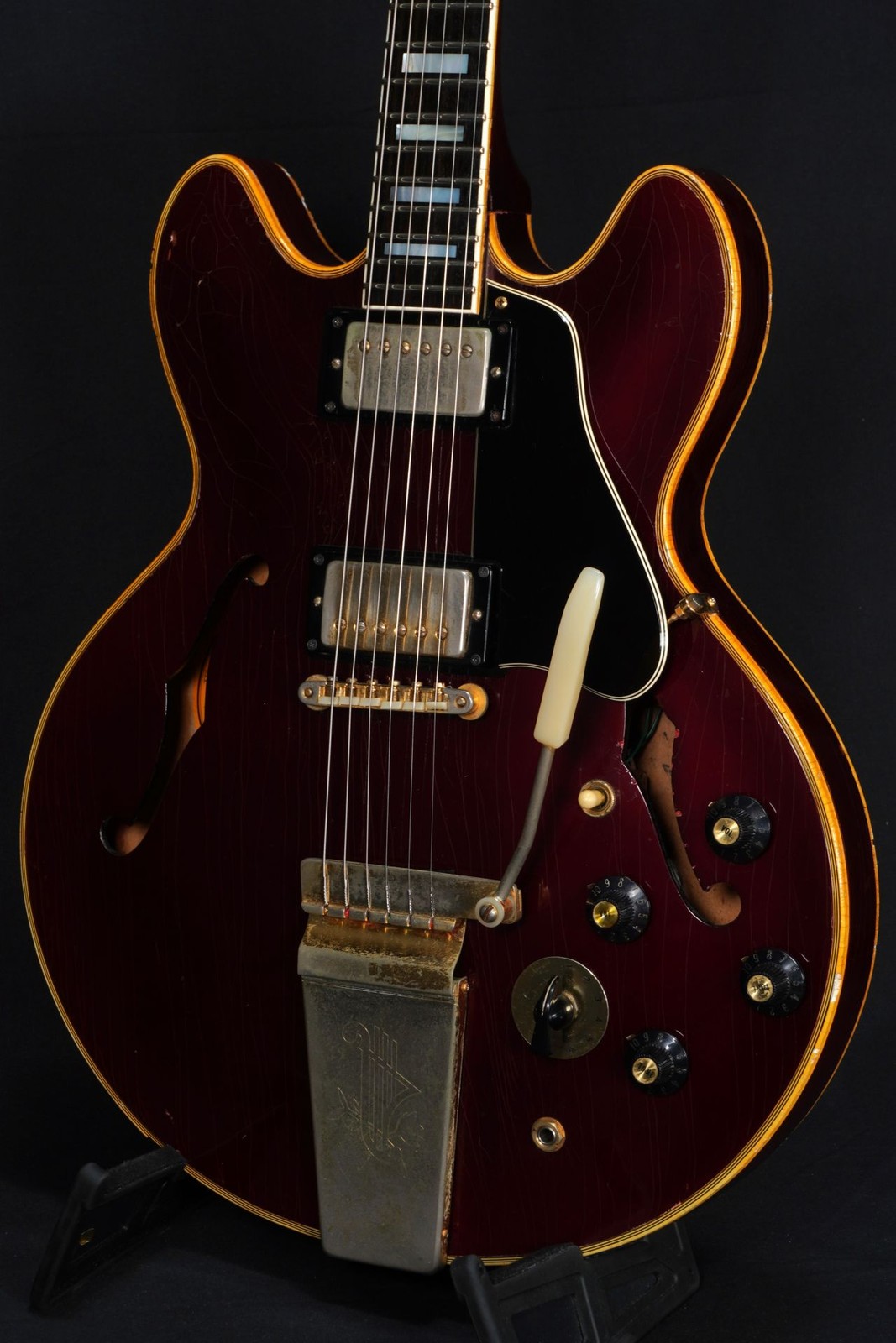 Gibson 1967 ES-355TD-SV w/Maestro Vibrola Sparkling Burgundy [872739]