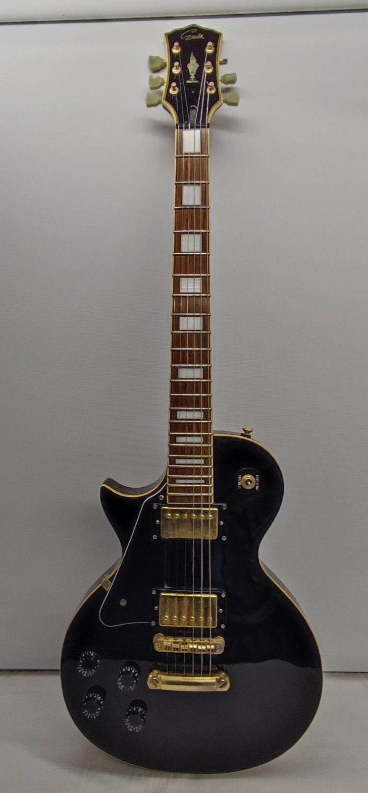 GOULD LP STYLE ELECTRIC GUITAR BLACK