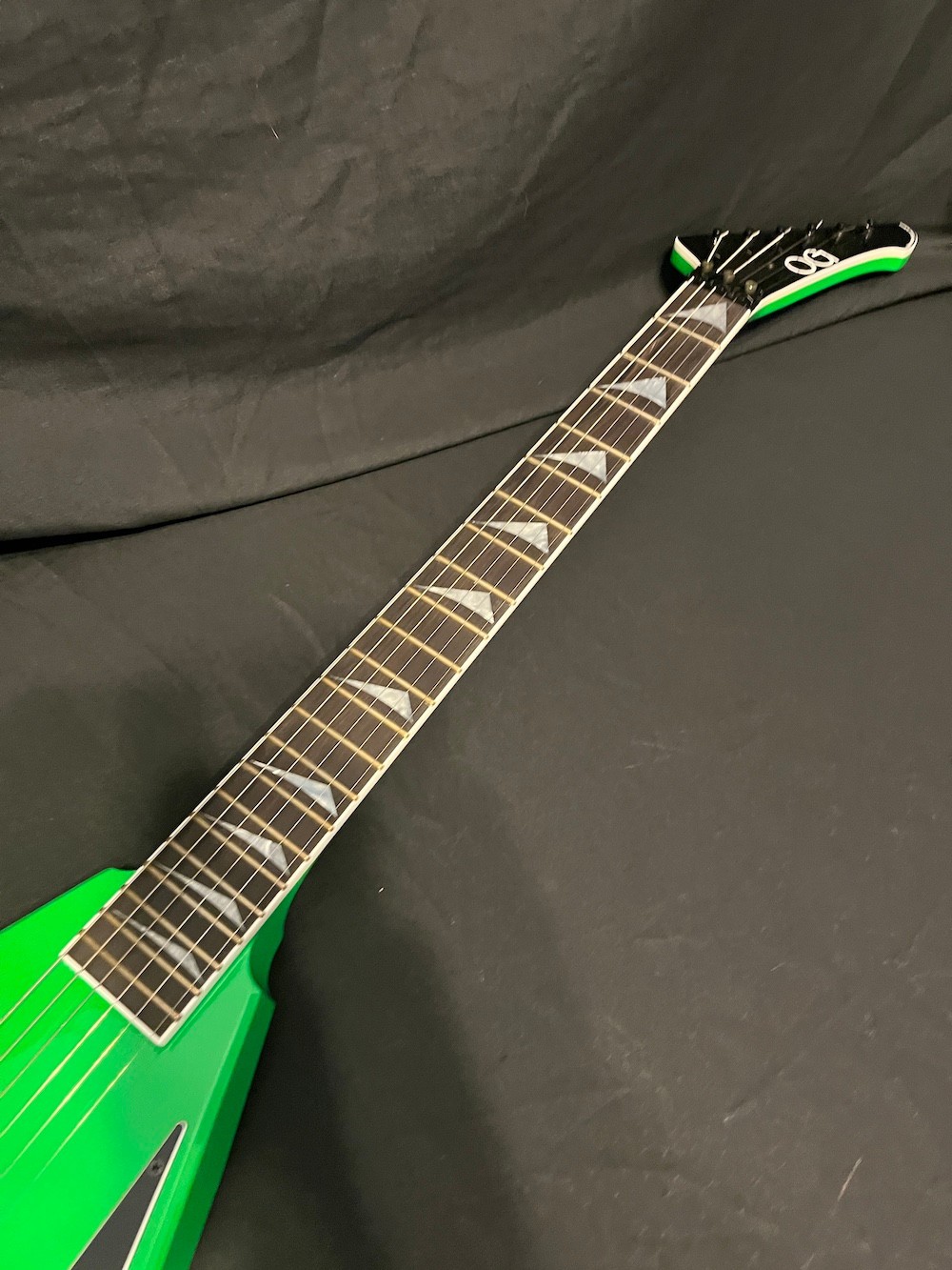 2024 OG Grover Jackson USA Concorde Flying V Guitar in Slime Green W/OHSC