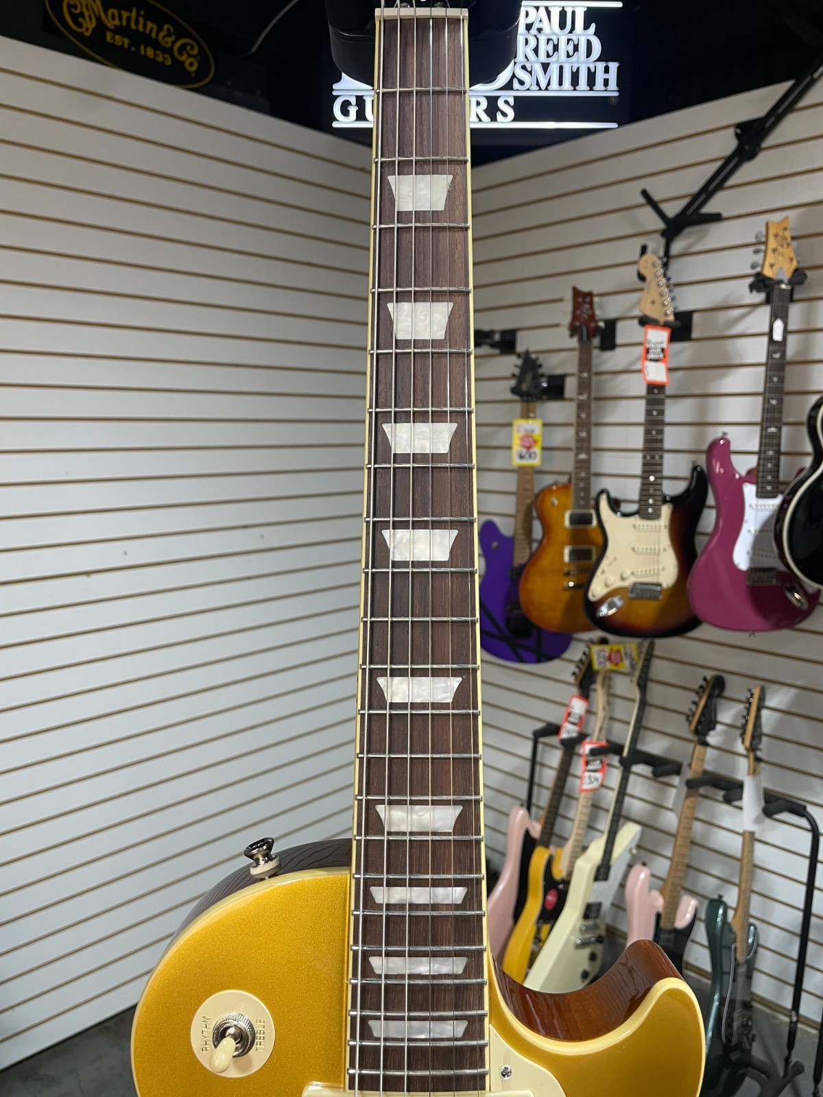 Epiphone Les Paul Standard 50s Electric Guitar – Gold w/Gig Bag & PLEK*D #504