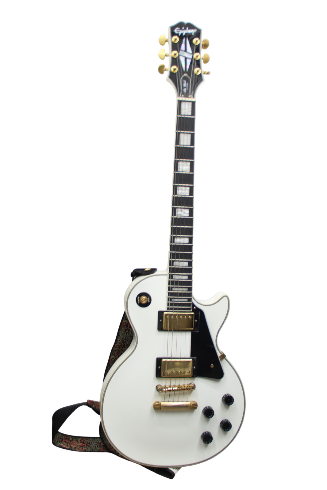 Epiphone Les Paul Custom Electric Guitar – Alpine White