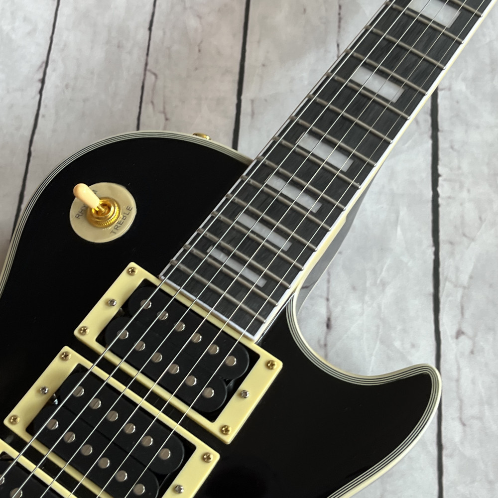 6 strings Black Beauty electric guitar gold hardware 3 pickups free shipping