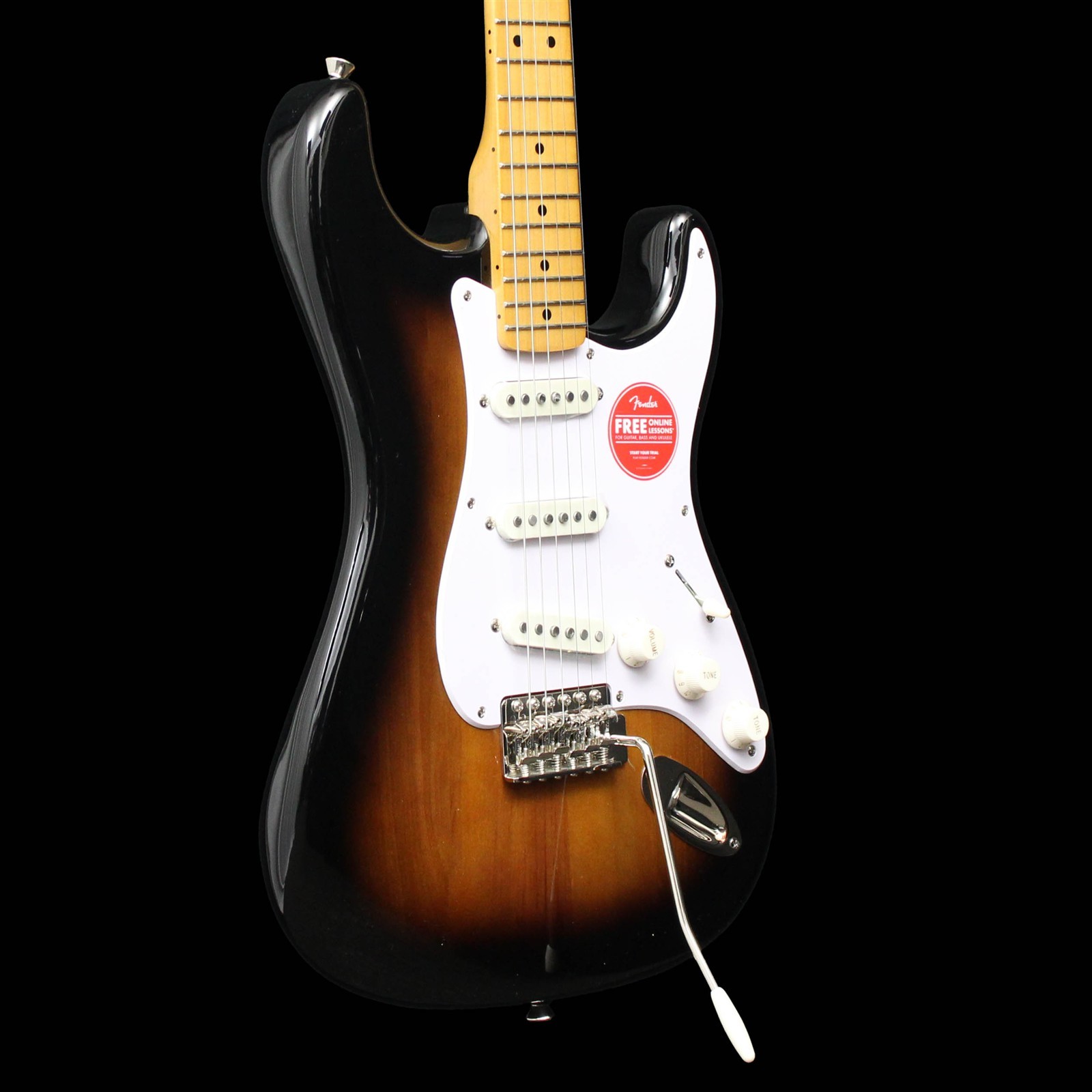 Squier Classic Vibe ’50s Stratocaster, Maple Fingerboard, 2-Color Sunburst