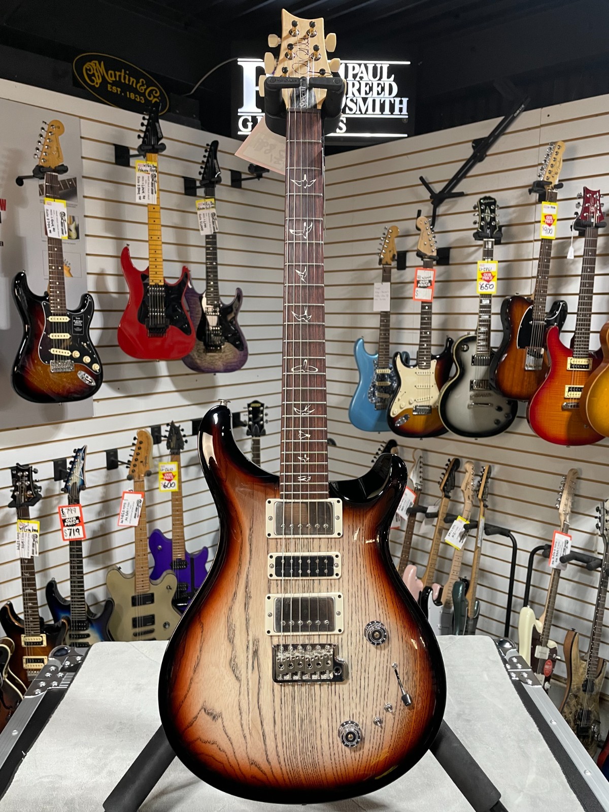 PRS Swamp Ash Special Electric Guitar -Jasper Smokeburst w/Gig Bag & PLEK*D #321