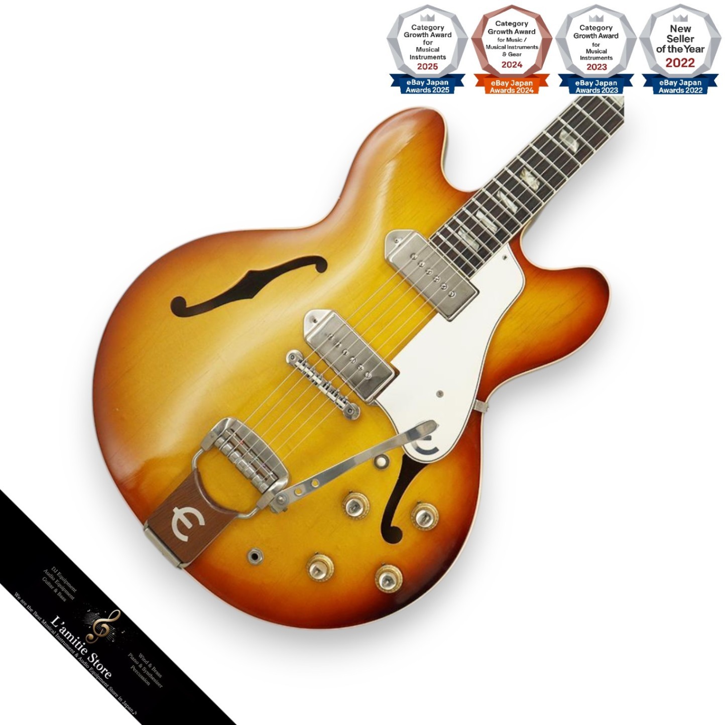 Epiphone VINTAGE E230TD Casino ’65 Sunburst Electric Guitar