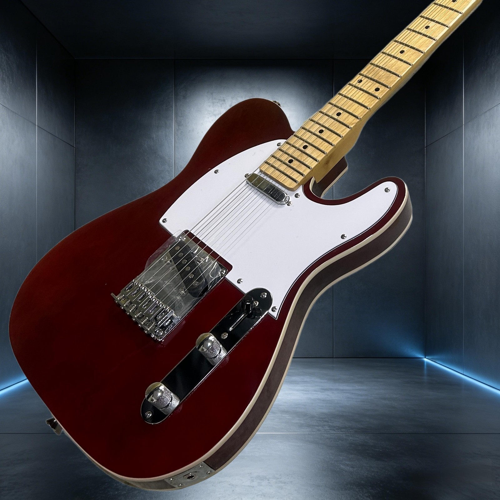 Electric Guitar Maple Fretboard Double Binding Wine Red Color Tele Guitar
