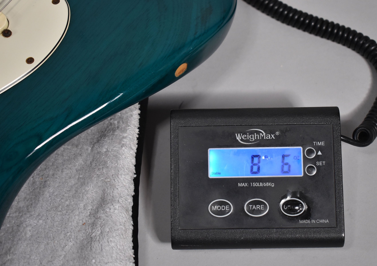 1998 Fender American Deluxe Stratocaster Transparent Teal w/HSC