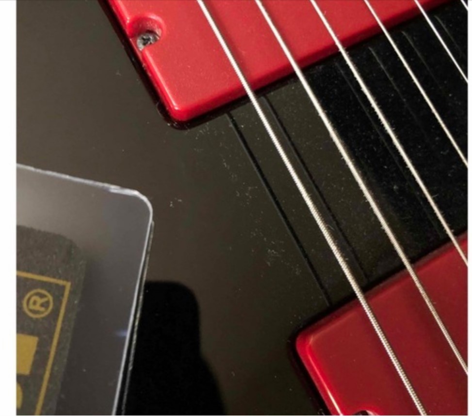 Electric Guitar E-II by ESP M-II Seven 7 string Black x Red