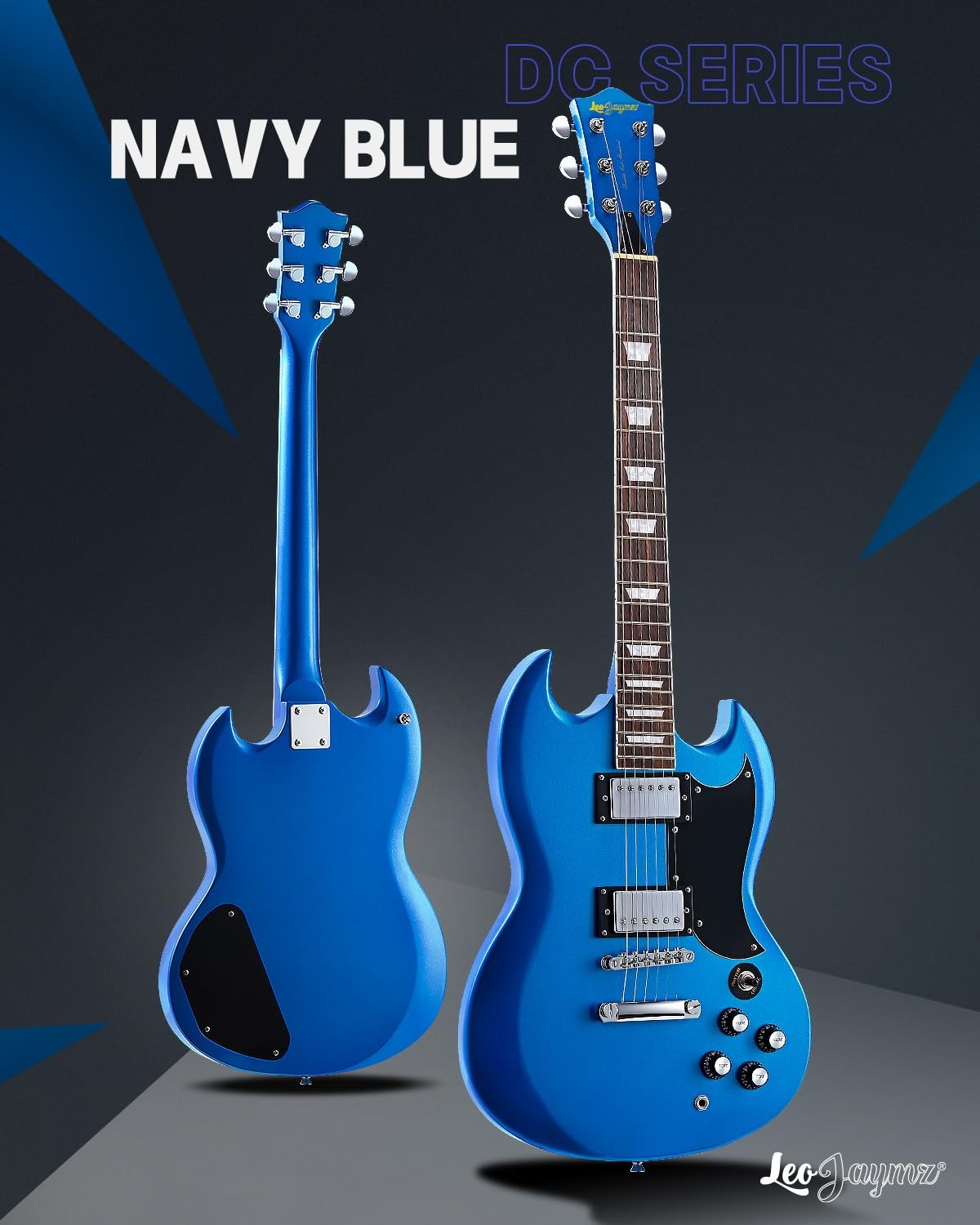 39 Inch Solid Body Electric Guitar – Poplar Wood Body，Maple Neck and Laurel W…