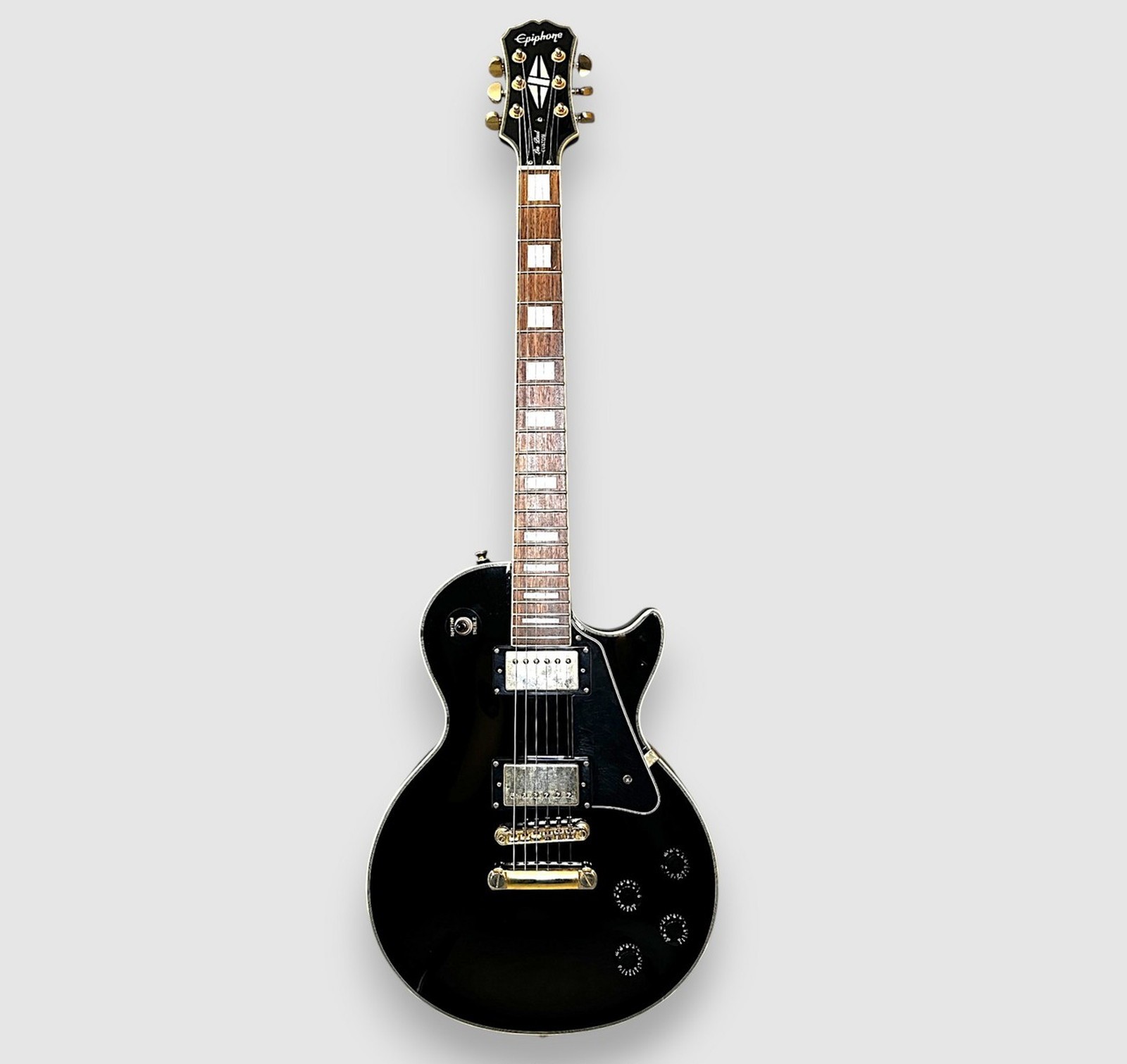 Epiphone Les Paul Custom Used Maple Top Mahogany Back Body Ebony w/Soft Case