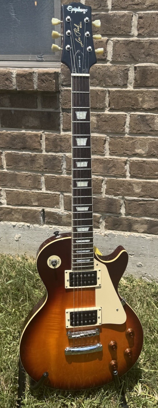 1st Year 1989 Epiphone Les Paul Standard Set Neck In Honeyburst – Gibson Pickups