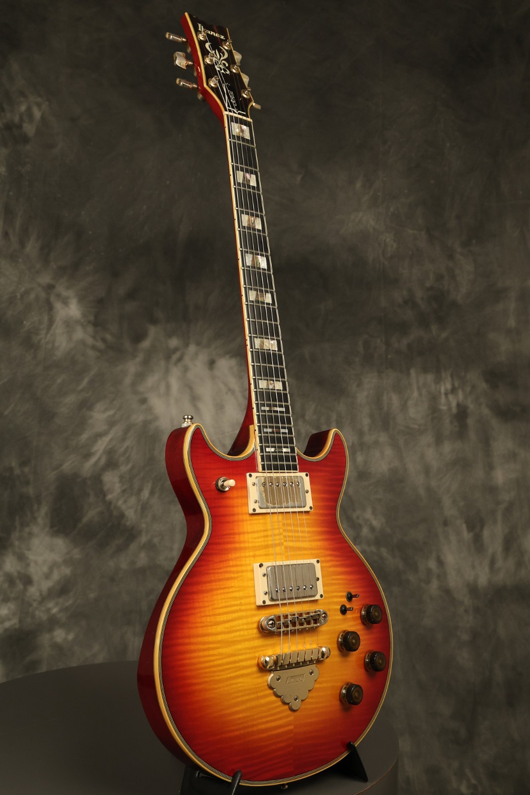 1983 Ibanez Artist AR300 Cherry Sunburst with HIGHLY FIGURED flame maple top