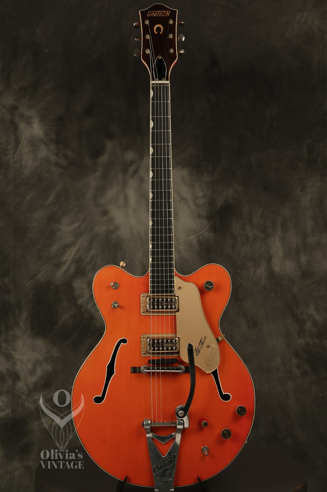 1964 Gretsch Chet Atkins 6120 Nashville Western Orange with HANG TAG