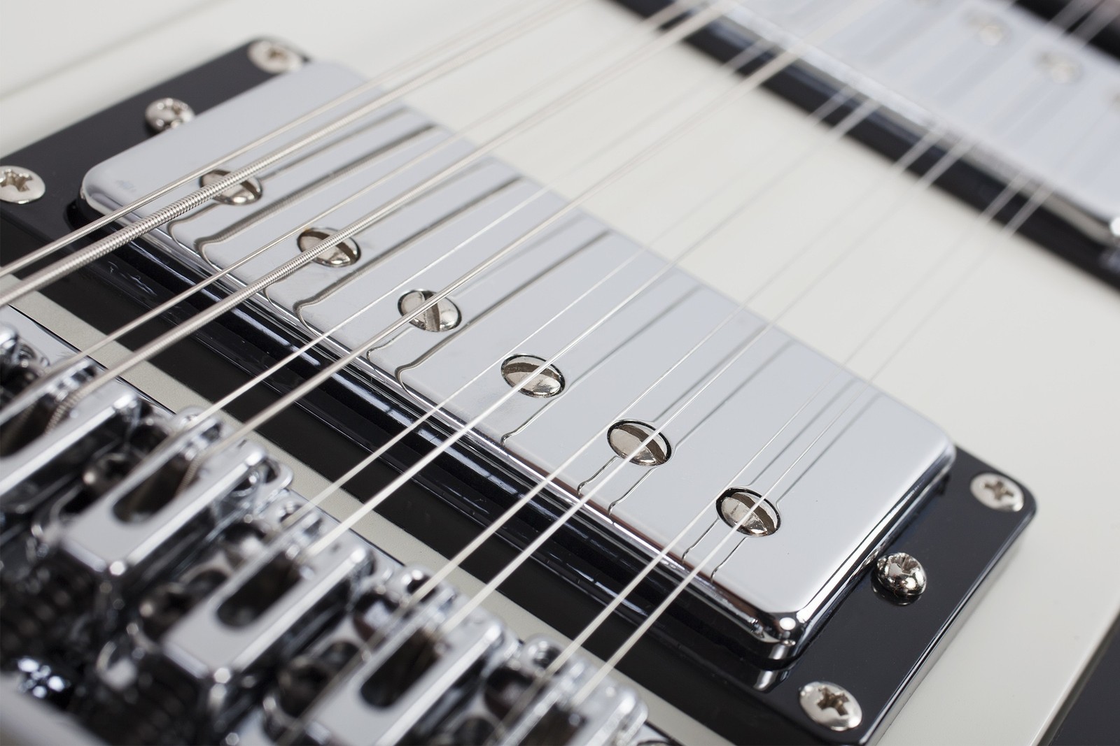 Schecter Robert Smith UltraCure XII guitar in Vintage White