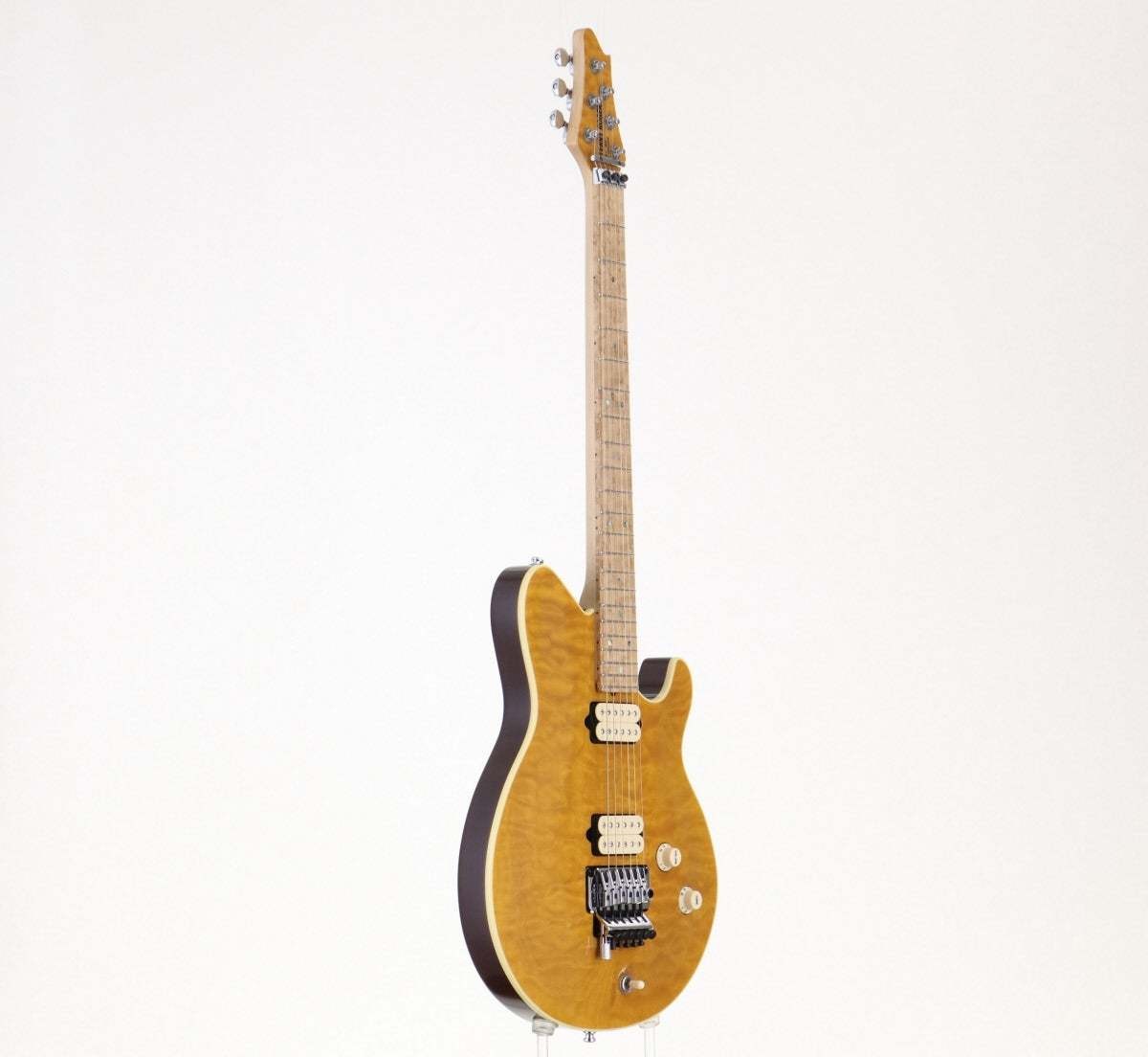TerryRogers MALLIE Trans Honey Gold Electric Guitar Top Quilted Maple Used
