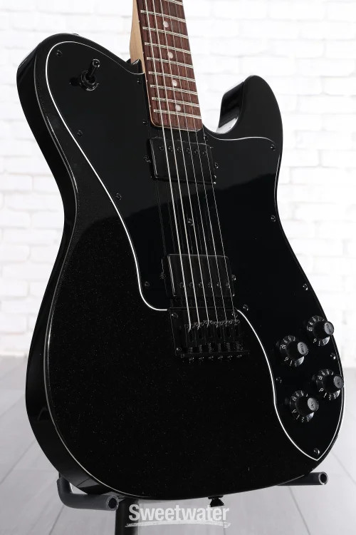 Squier Affinity Series Telecaster Deluxe Electric Guitar – Metallic Black,