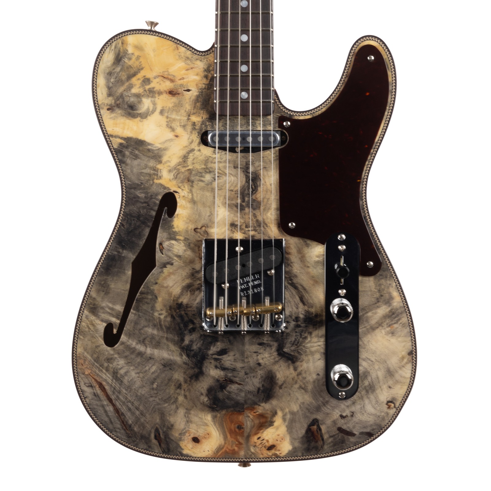 Used Fender Custom Shop Artisan Buckeye Double Esquire NOS – Aged Natural