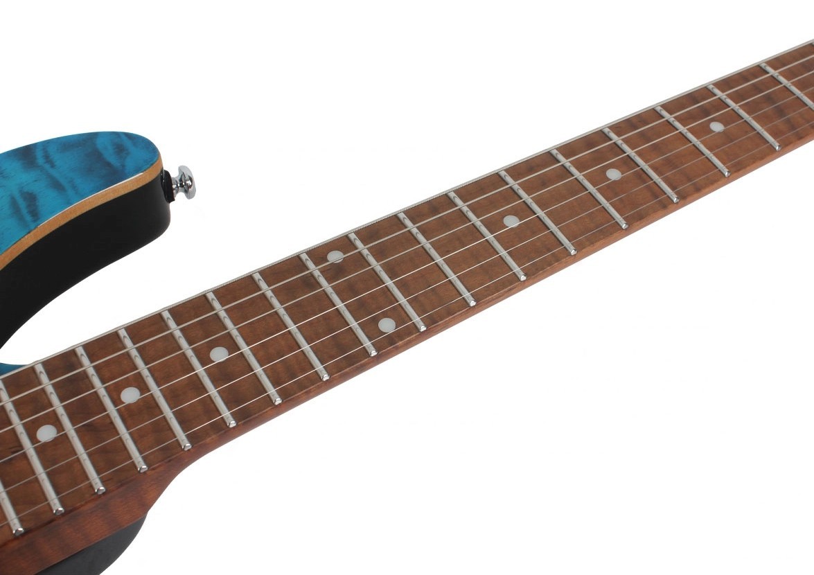Swing Modern Player Aqua M Roasted Maple Neck Stainless Frets Recessed Bridge