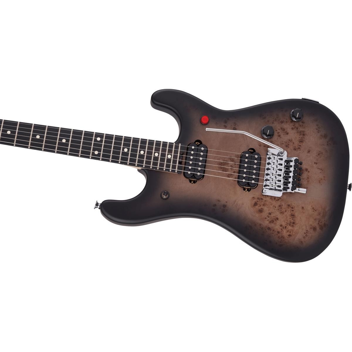 EVH 5150 Series Deluxe Poplar Burl Electric Guitar,Ebony Fingerboard,Black Burst