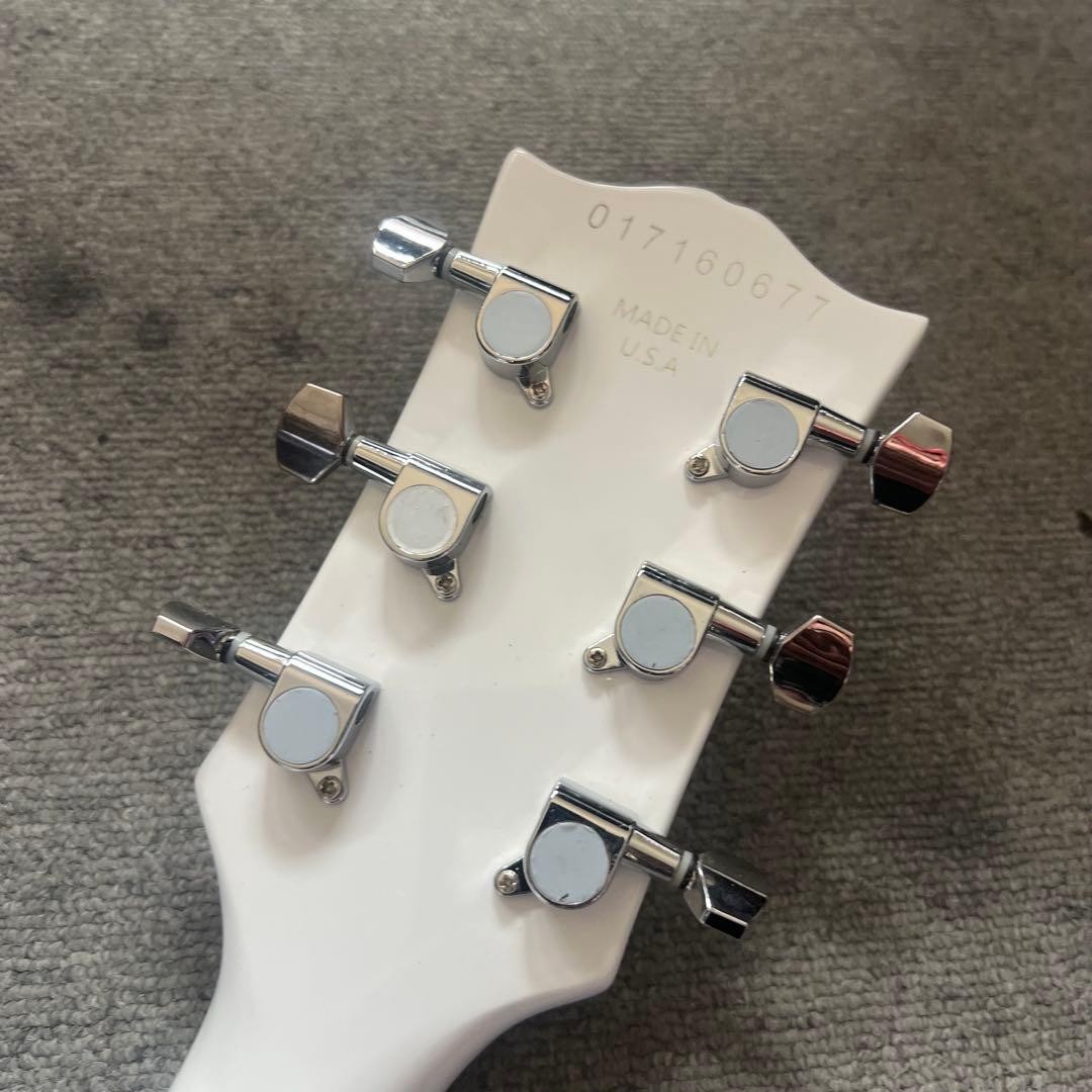 White Les Paul Buckethead Signature Type Kill Switch Guitar USED