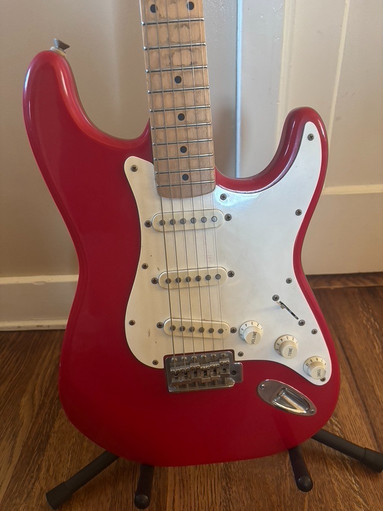 90s Squire Bullet Series Stratocaster with Fender Molded Case