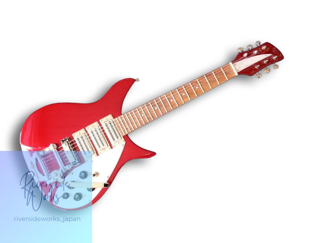 Rickenbacker Type Guitar Wine Red Color